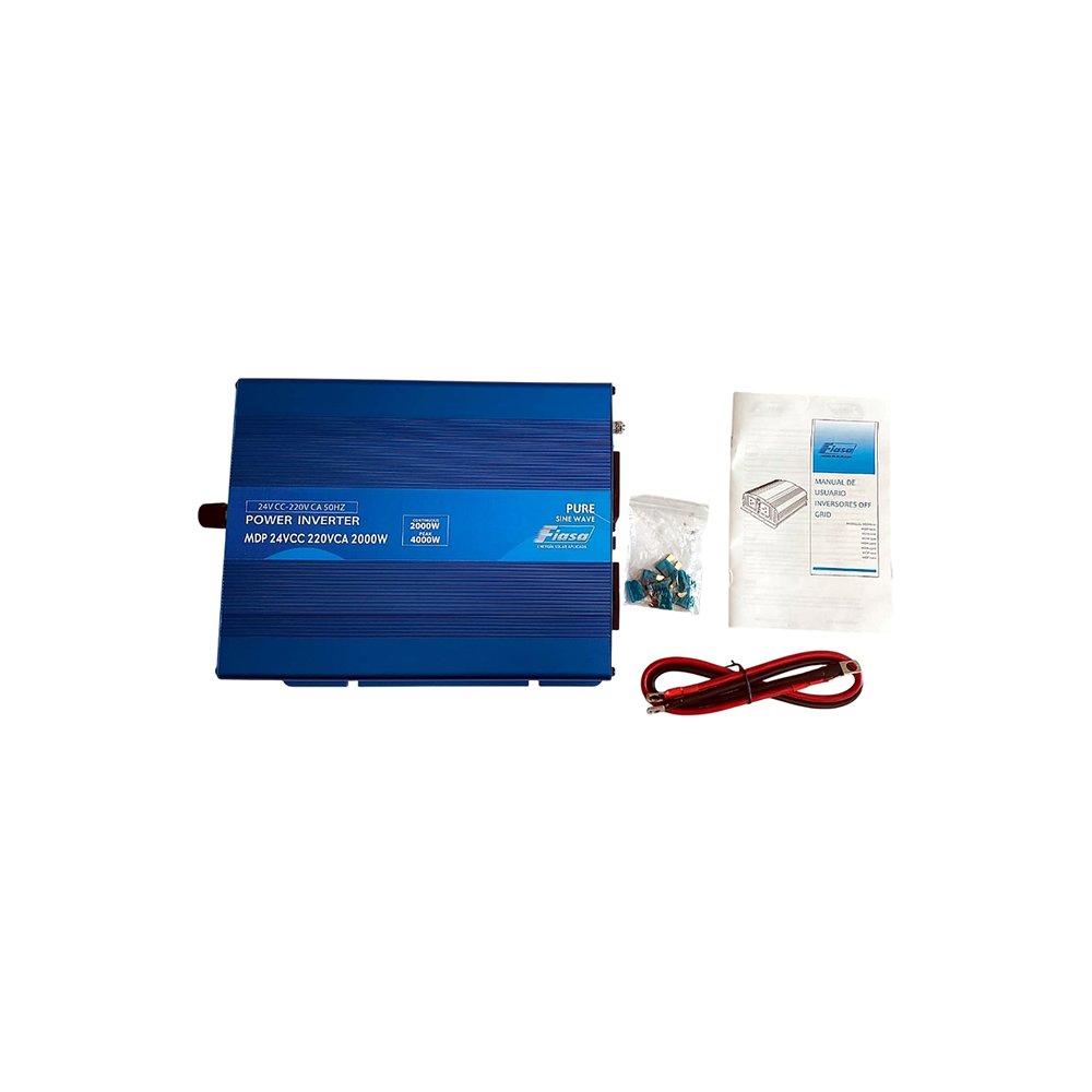 Inversor de Corriente FIASA Onda Senoidal Pura 24VCC 220VCA 2000W