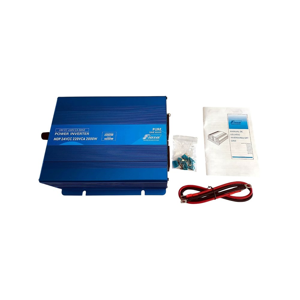 Inversor de Corriente FIASA Onda Senoidal Pura 24VCC 220VCA 2000W