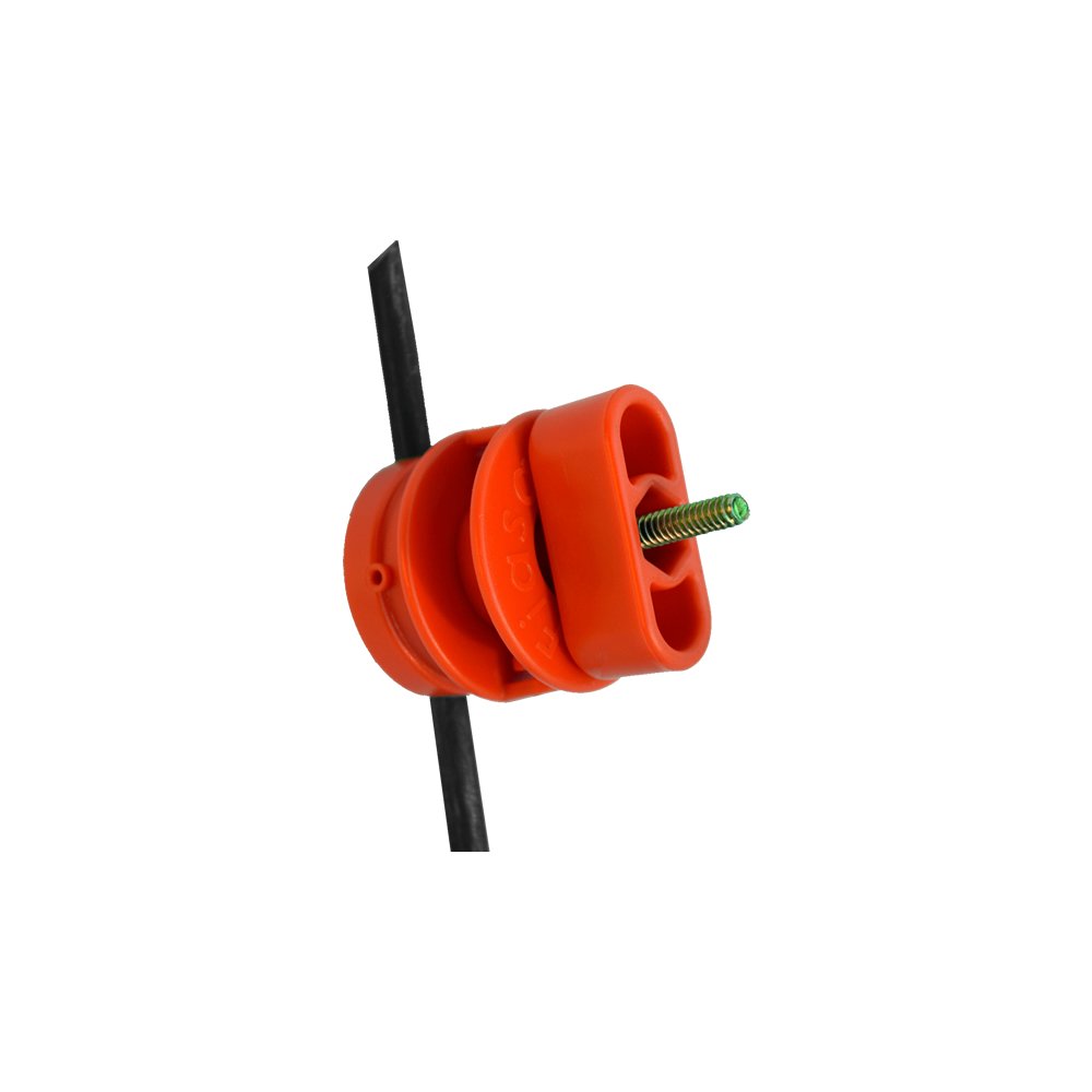 Aislador Carretel con Gancho y Mariposa x 300 unidades para Alambrados Eléctricos