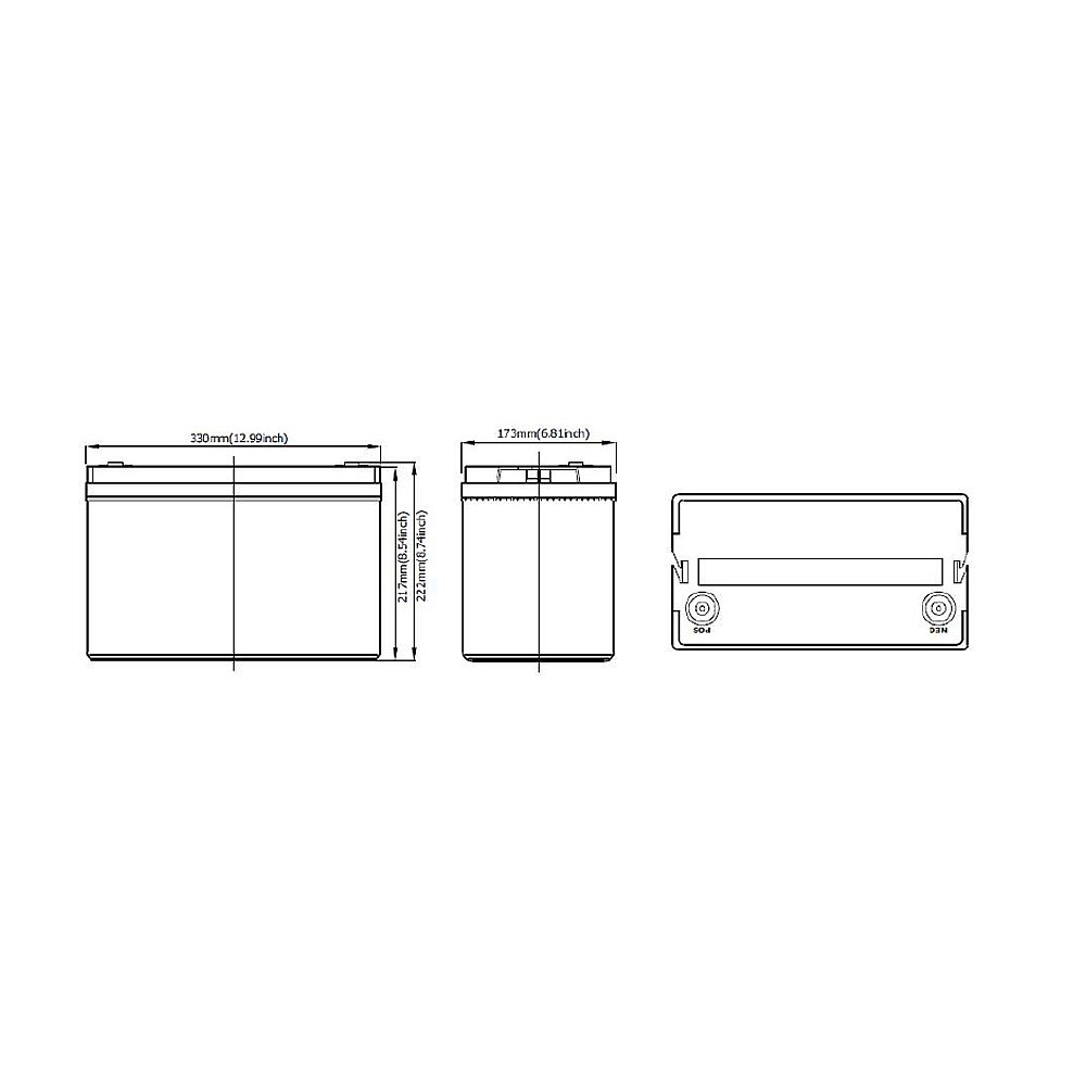 Batería Monoblock Fiasa de Litio 12V 120ah 2180100008