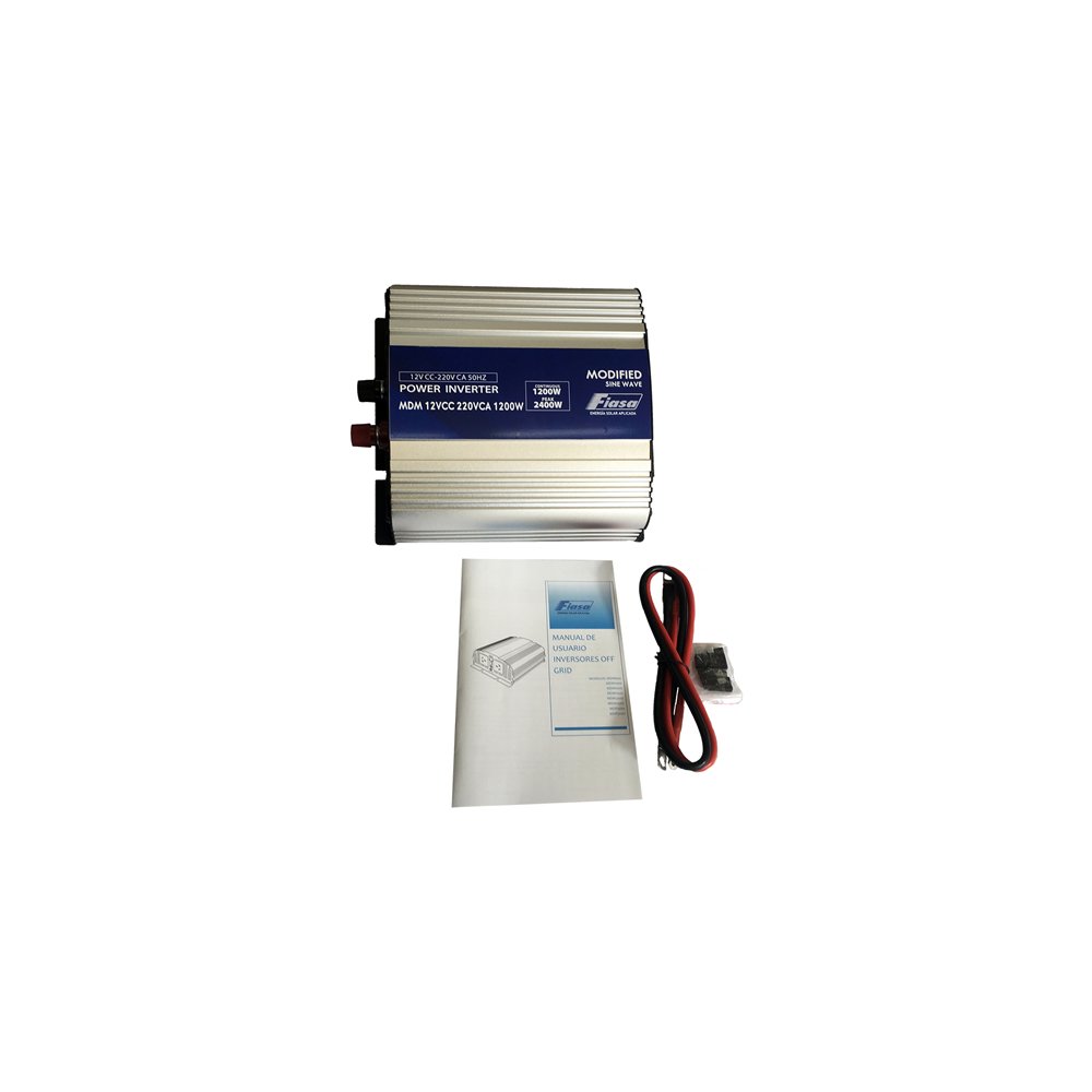 Inversor de Corriente Off Grid Fiasa Onda Senoidal Modificada 12V 1200W
