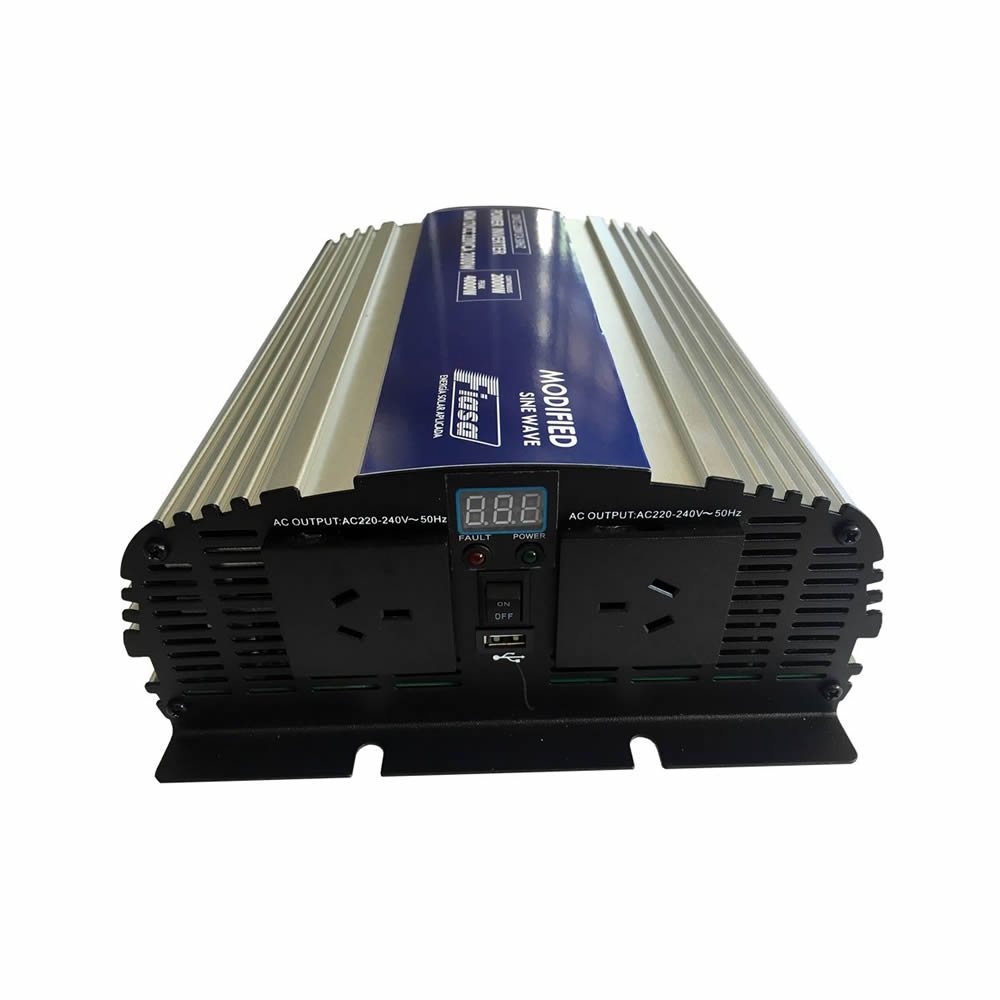 Inversor de Corriente Off Grid Fiasa Onda Senoidal Modificada 12V 2000W | fiasa.com.ar | Fábrica de Implementos Agrícolas