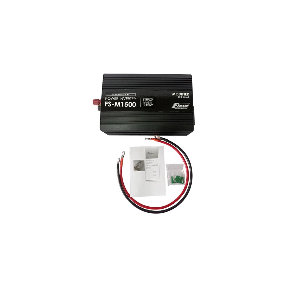 Inversor de Corriente Off Grid Fiasa 24 VCC / 220 VCA 1500 W Onda Senoidal Modificada