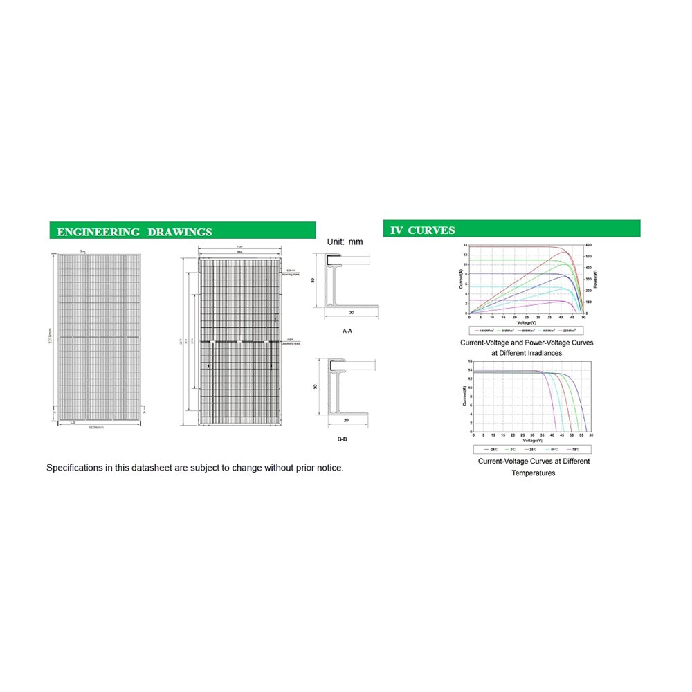 Panel Solar FIASA 580W 7M144N BHC x 2